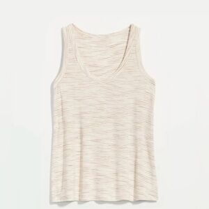 Old Navy Cream Striped Tank Top
